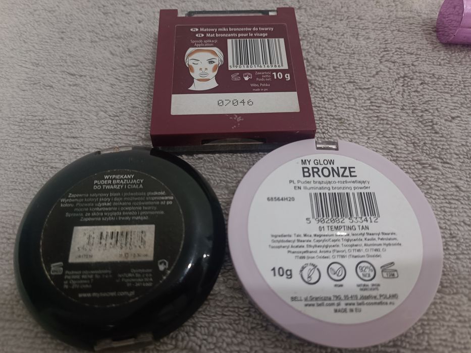 Zestaw do twarzy bronzery róż rozświetlacze sephora sandstone artdeco