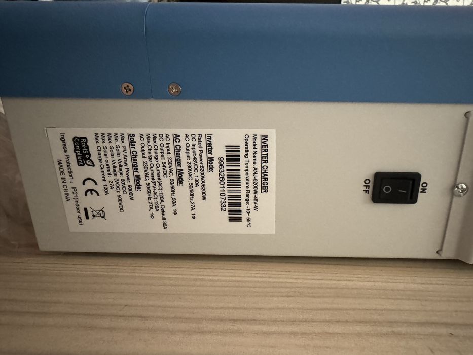 Інвертор Anenji 6.2kw аненджі