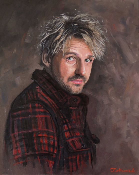 Portret olejny Tomasz Mrowiński portrety na zamówienie