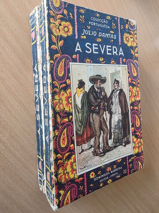 2 livros com o romance "A Severa" de Júlio Dantes