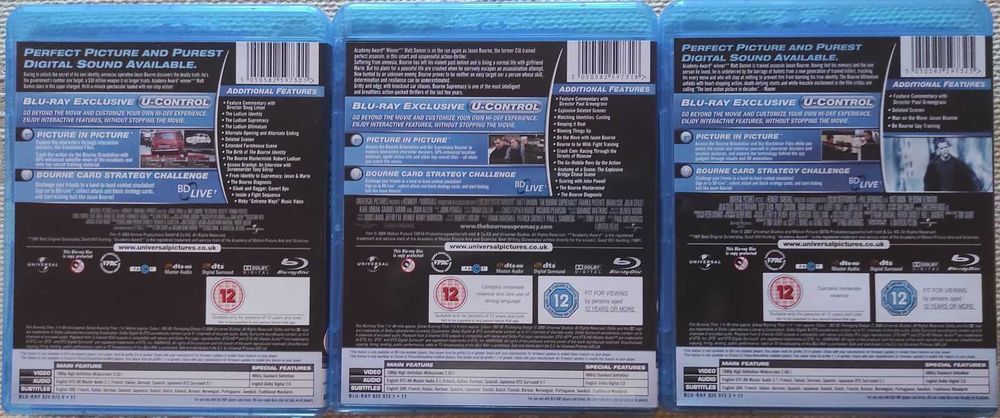 Trilogia Filmes Bourne (The Ultimate Bourne Collection) Blu-Ray