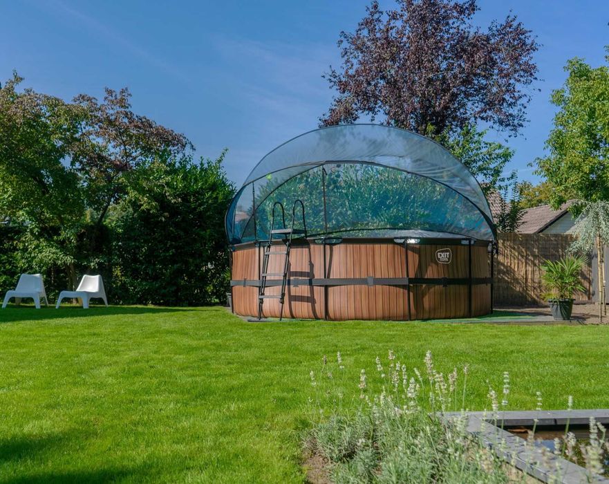 Розпродаж! Басейн з куполом EXIT 427х122 см (пісочний фільтр)