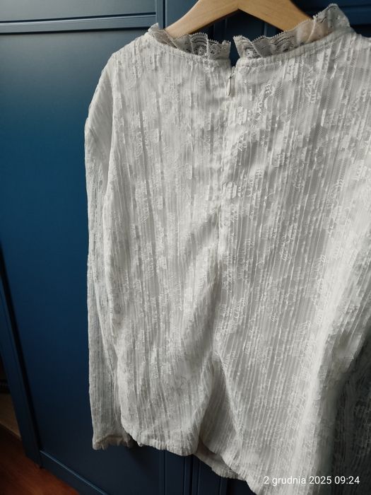 Bluzka dwie warstwy koronka Vero Moda mgiełka 165 cm S/M