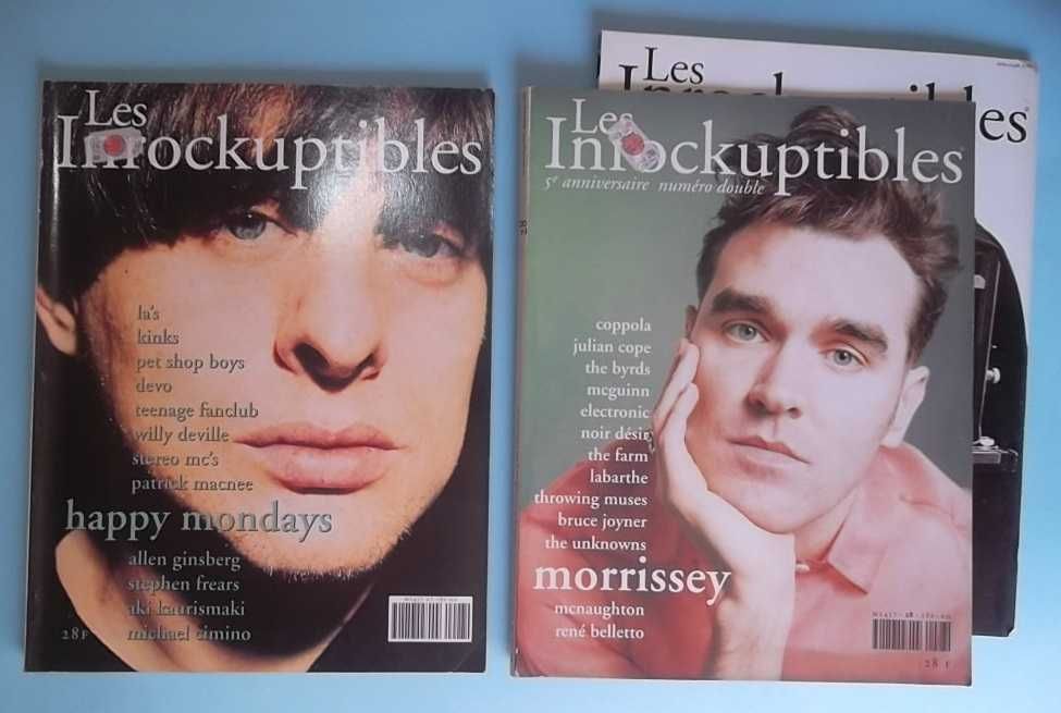 Les Inrockuptibles , 2 revistas , Happy Mondays , Morrissey.