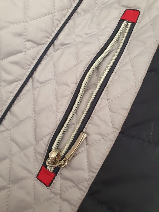 Wiosenna damska pikowana kurtka z kapturem, K&M,r. 42