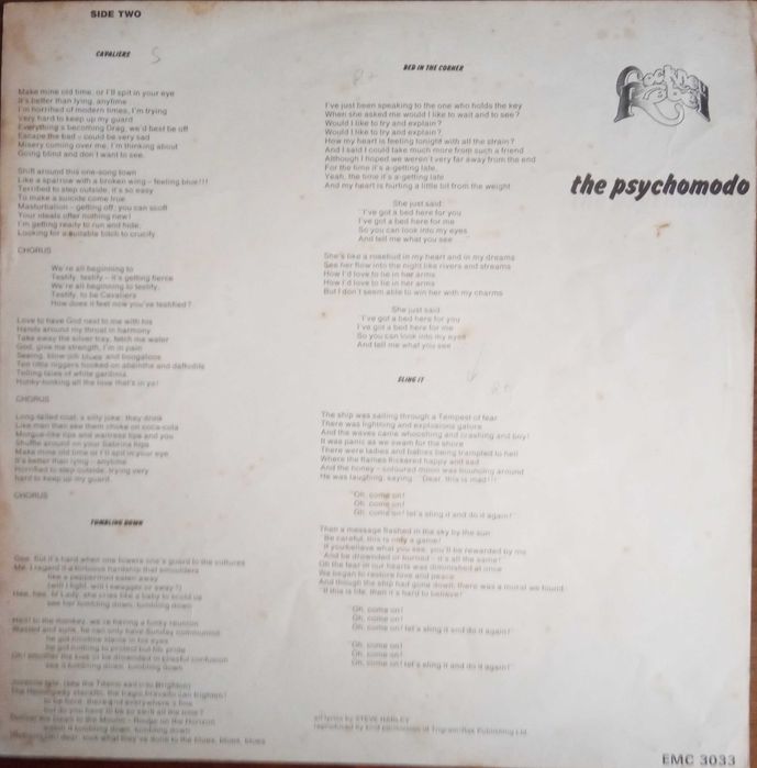 Cockney Rebel	- - - - -	The Psychomodo	- - - - -	LP