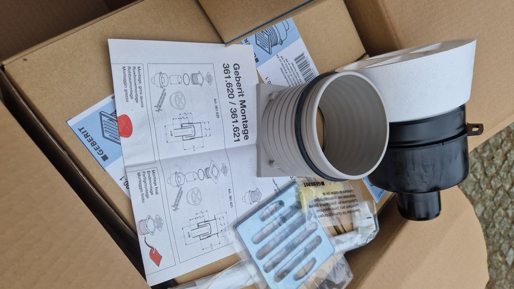 Geberit - wpust podłogowy / tarasowy PE/PE 361.620.00.1