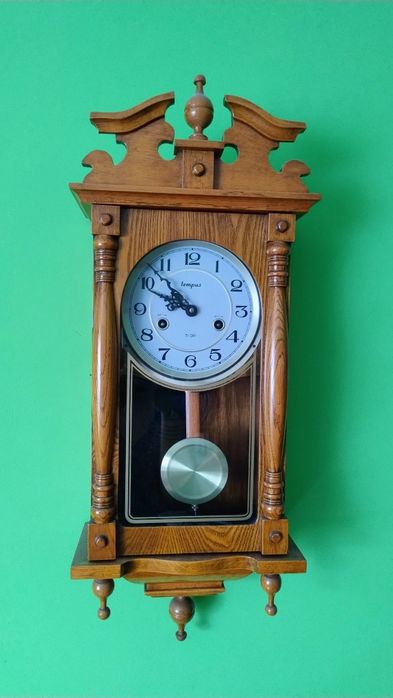 Luksusowy Zegar ścienny PIĘKNY Adler Wiszący Mechaniczny 11005-o