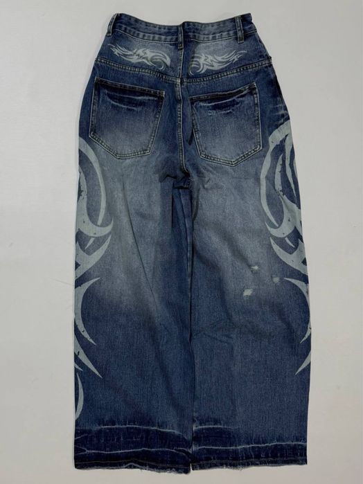 штаны джинсы Jaded London Blue Print Jeans