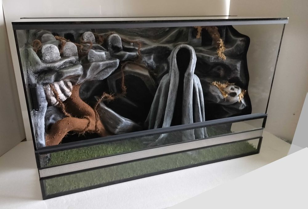 Mroczne terrarium dla węża, TW09C3L, AquaWaves