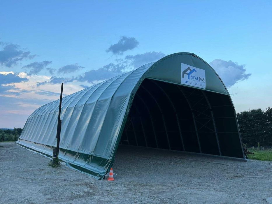 Hala tunelowa namiotowa wiata na słomę KAŻDY WYMIAR od ręki PRODUCENT