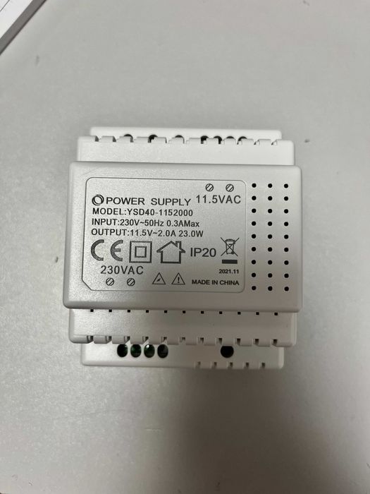 Transformator sieciowy 11,5V AC 2A DIN