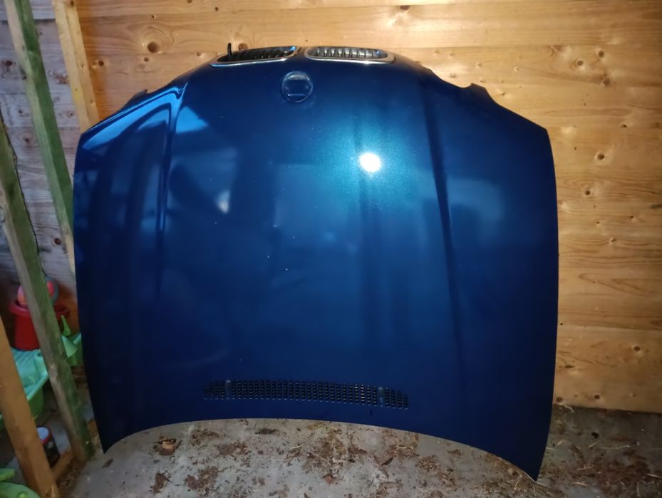 Części e46 compact maska, pas przedni,kolpaki bmw 15" , alternator n42