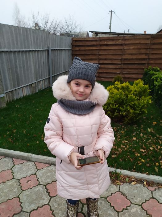 Куртка зимняя / пальто/ пуховик зимний на девочку р122