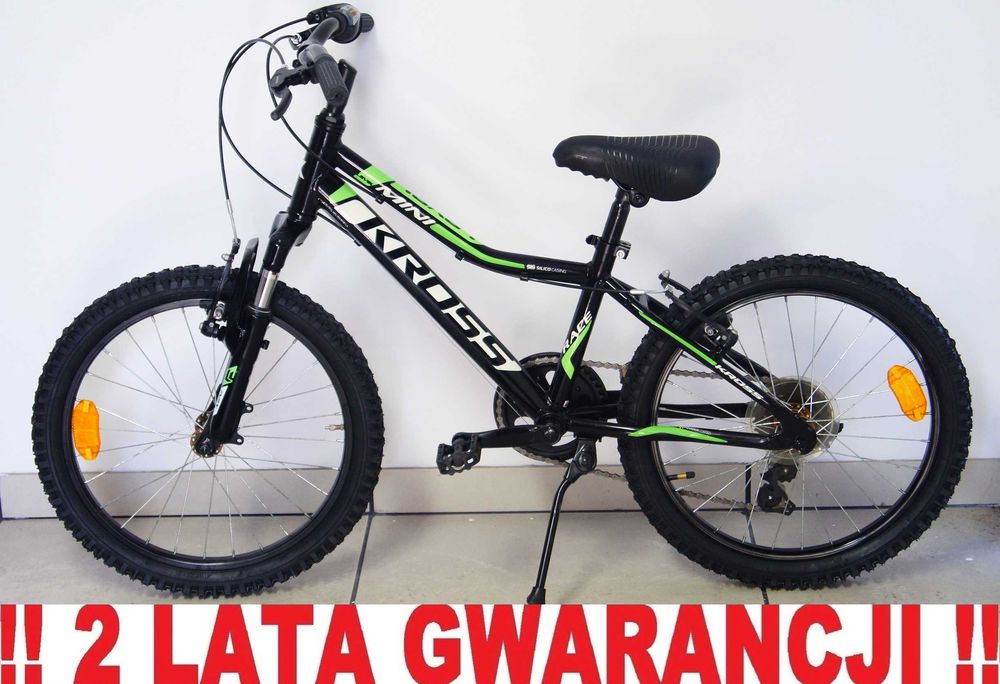 Rower dziecięcy 20' - KROSS LEVEL MINI !! Biegi, amortyzator. NOWE opony