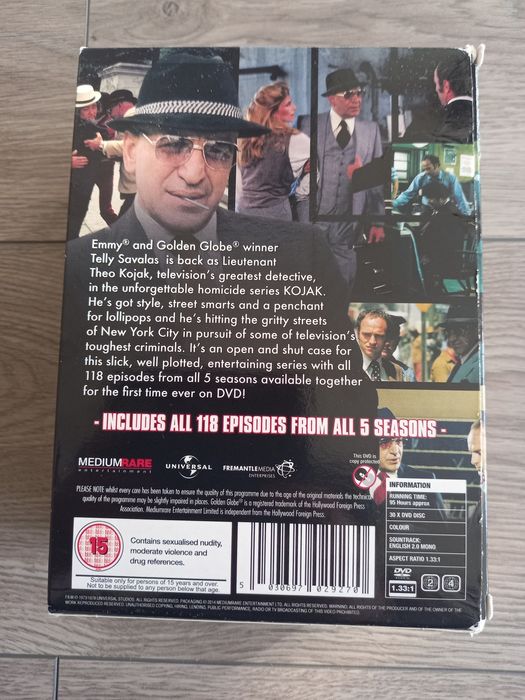 Kojak serial 5 sezonów dvd