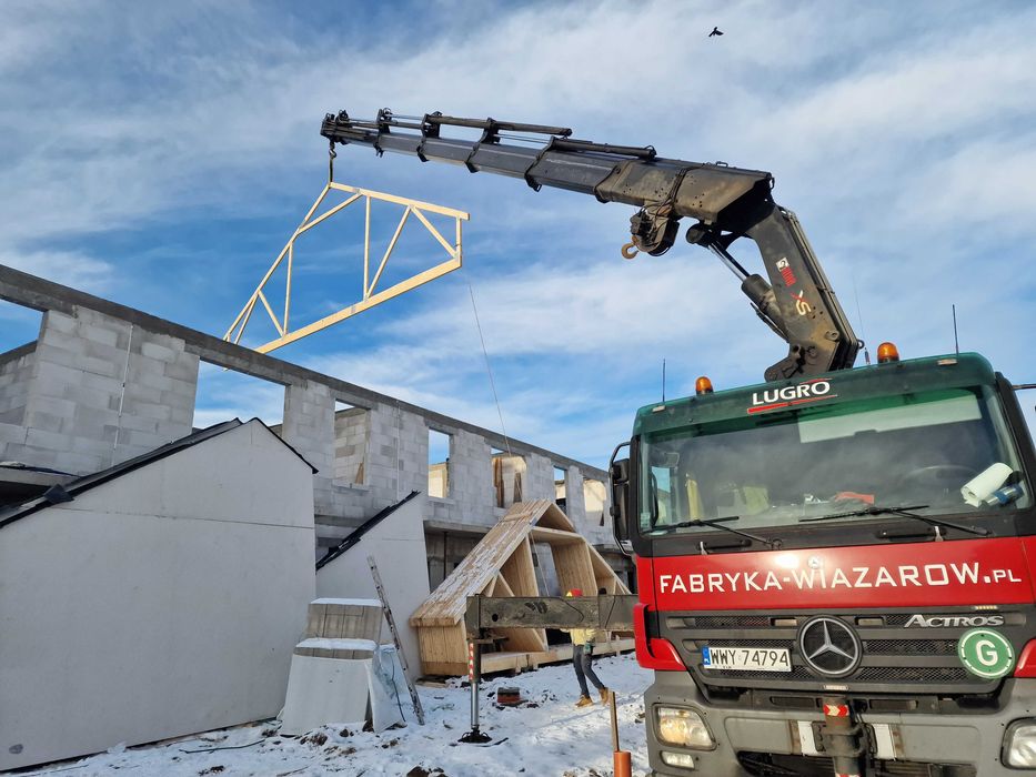 Wiązary Dachowe BINDRY C24 MiTek Producent WIĘŹBA PREFABRYKOWANA