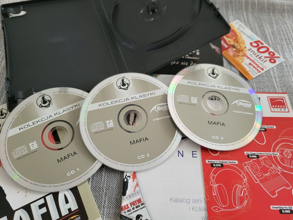 Gra na PC komputer Mafia 3x CD Polska Wersja
