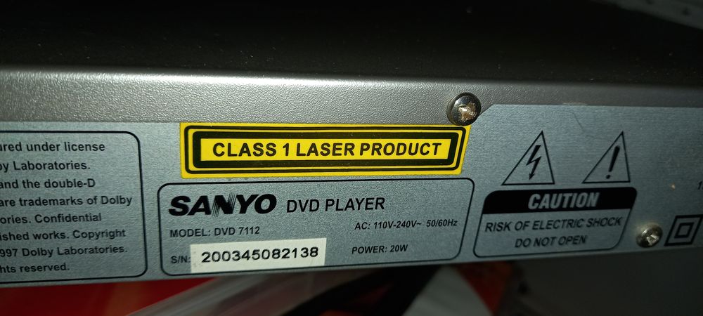 Leitor dvd Sanyo