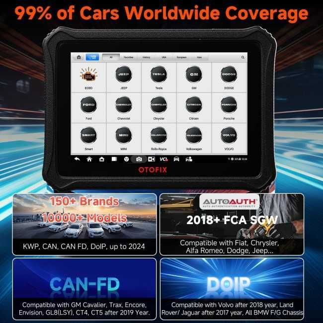 Autel OTOFIX D1 Lite Máquina Diagnóstico OBD +40 Funções (NOVO)