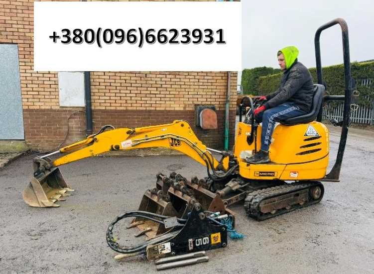 Гусеничний екскаватор JCB МІКРО *1664 ГОДИНИ* + 5 ковшів і гідромолот