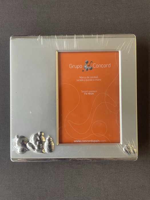 Moldura prateada 7x10 ou 9x13