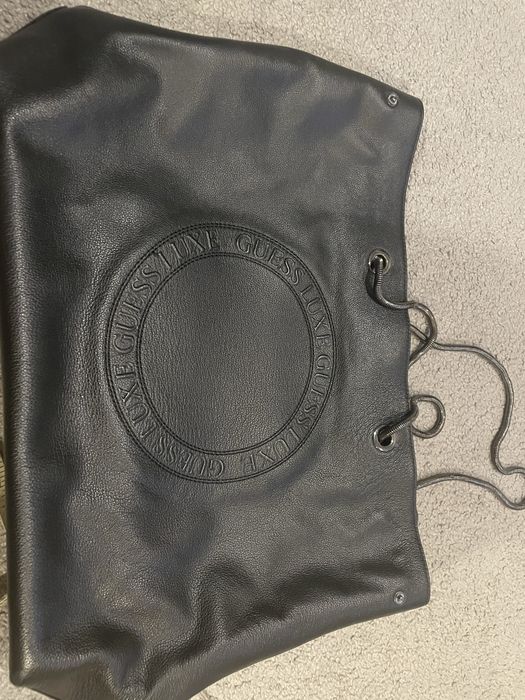 Shopper bag torebka GUESS LUXE skóra naturalna