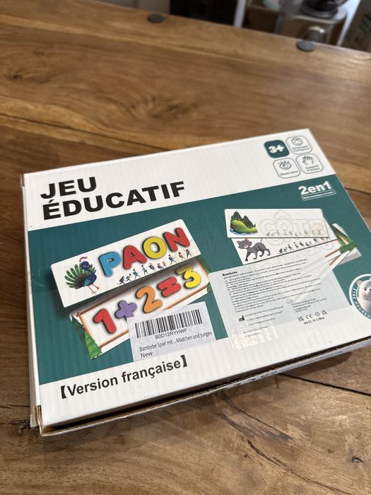 Nauka francuskiego dla dzieci 3+ gra edukacyjna