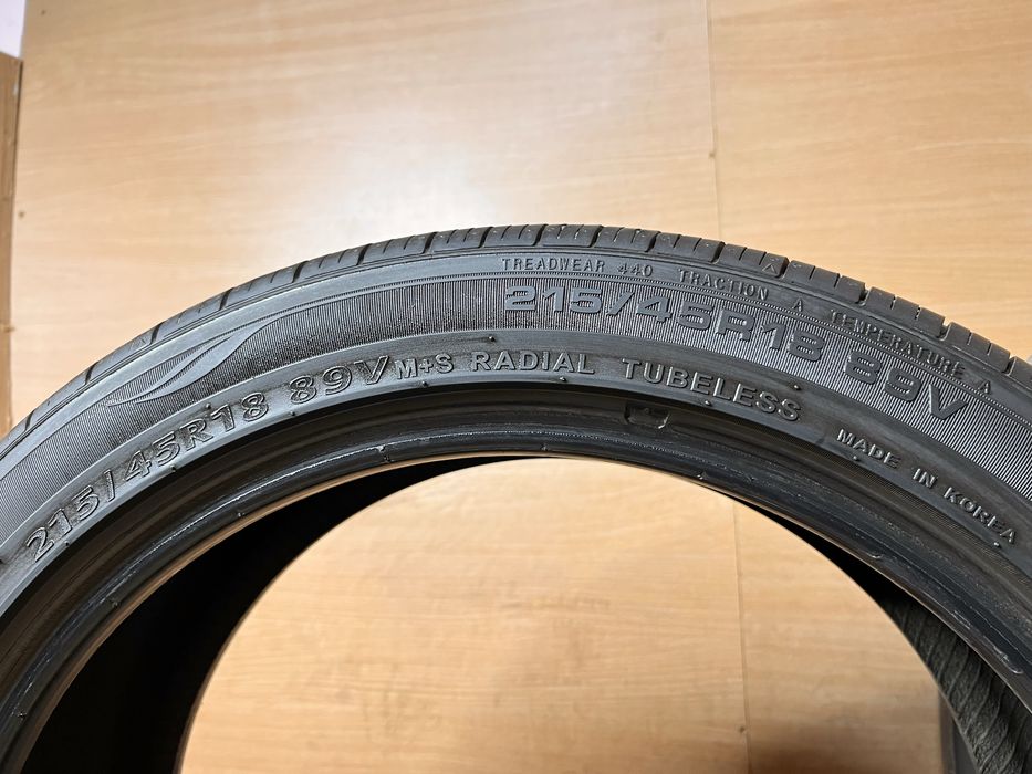 215/45 R 18 Kumho Solus XC Як Нові всесезонні шини пара