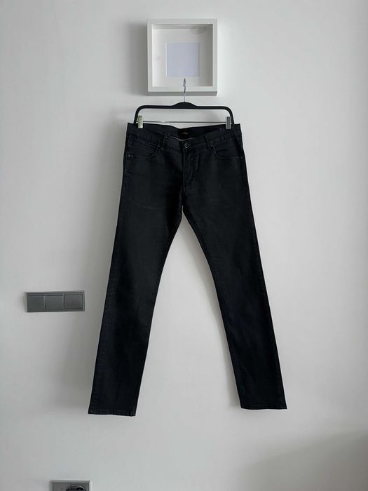 r. 42 / r. XL / Zara czarne proste spodnie