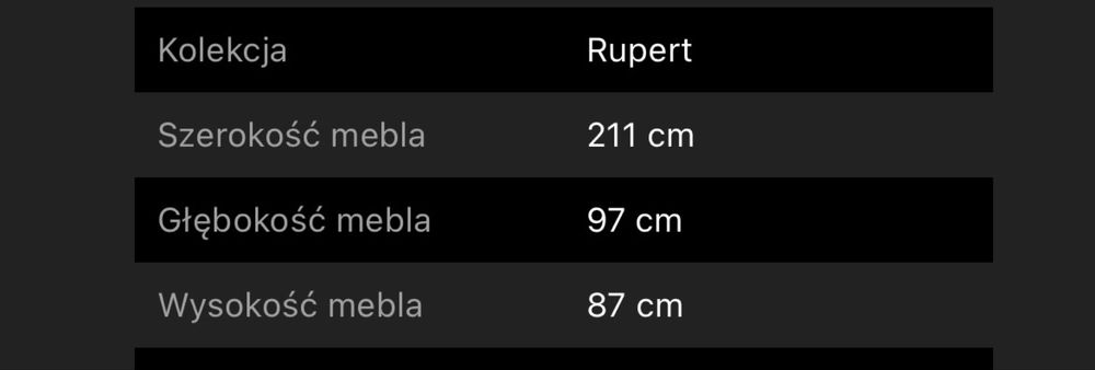 Kanapa  4 osobowa Rupert