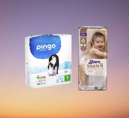 Дітячі памперси підгузки Pingo 6 - трусики Libero 4