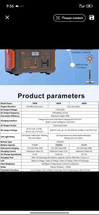 JSDSOLAR зарядна станція повербанк LifePo4для роутера