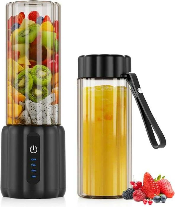 Blender przenośny 500ml USB-C 6 ostrzy koktajle smoothie COKUNST