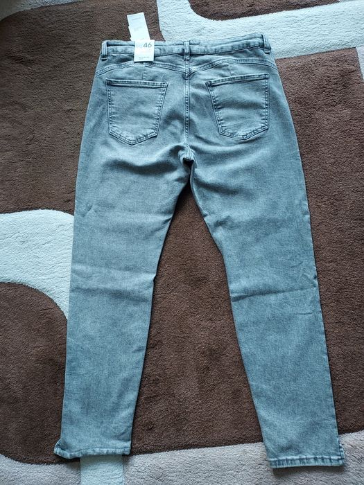 Spodnie jeansy damskie Reserved szare popielate nowe rozmiar 44-46