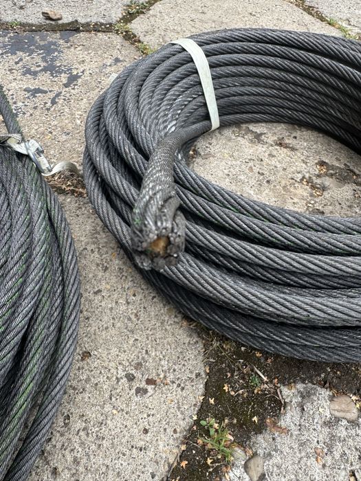 lina stalowa fi 11mm długość 23m 37m i 38m linka