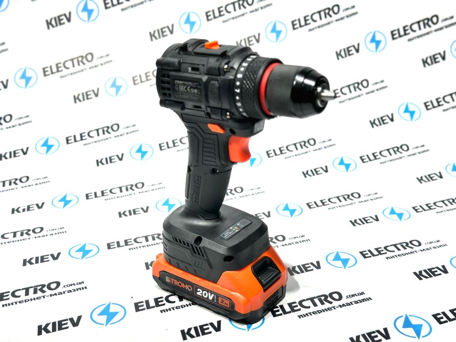 Шуруповерт бесщеточный STROMO SA18Li (50Нм/ 20В 2Ач/10 мм/Кейс набор)