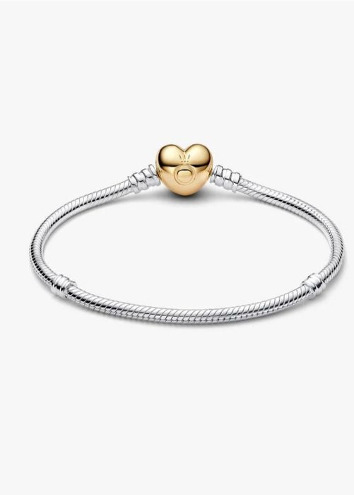 [REVENDEDOR] Pulseira Malha Snake e Coração