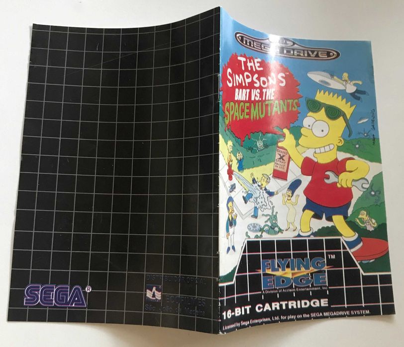 Jogo SEGA MEGADRIVE The Simpsons: Bart Vs Space Mutants Original /1992