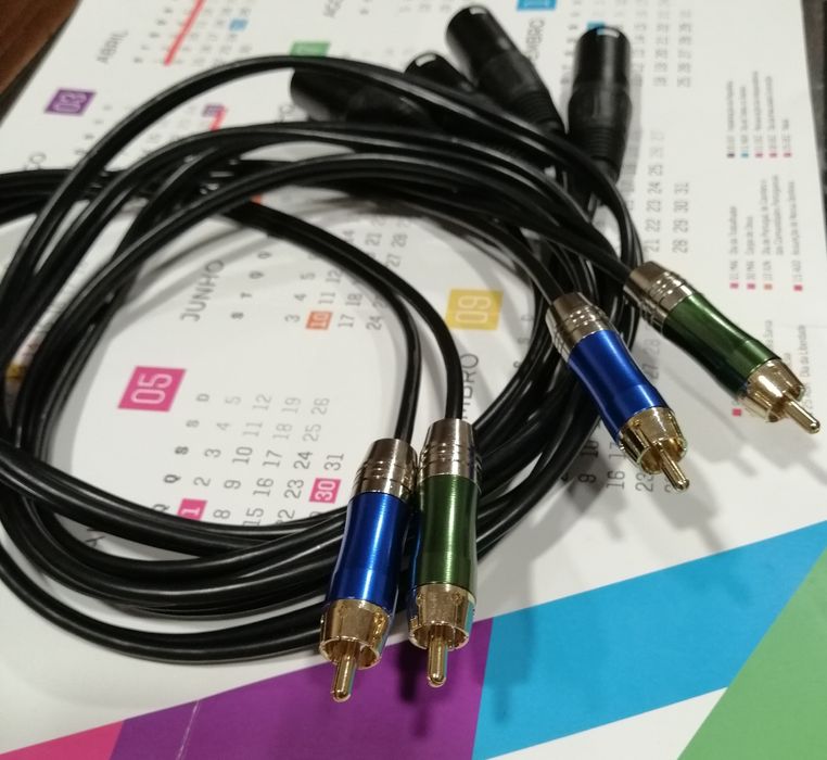 Cobos xlr macho e rca