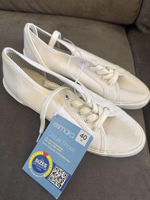 Nowe trampki esmara białe