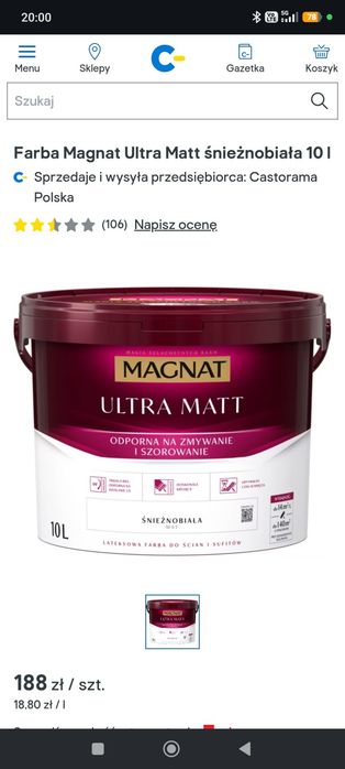 Farba magnat ultra matt 10L