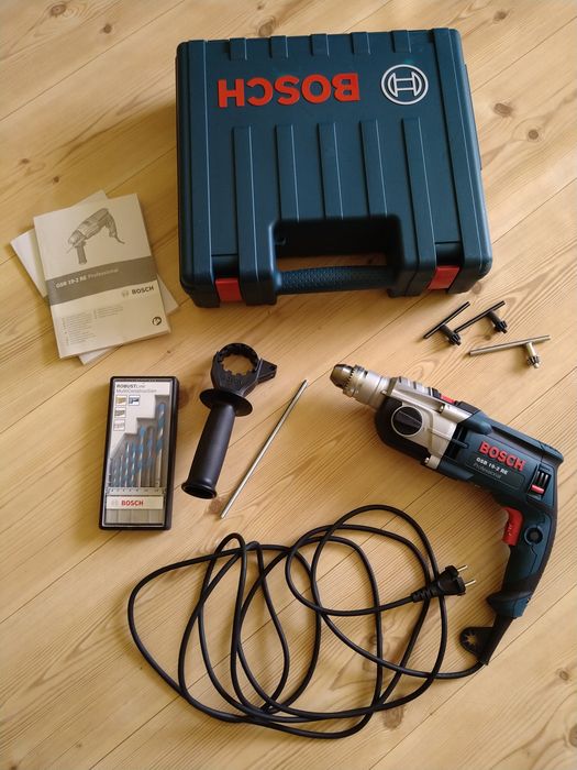 Bosch GSB 19-2 RE Professional - wiertarka udarowa 850 W - komplet + wiertła Bosch