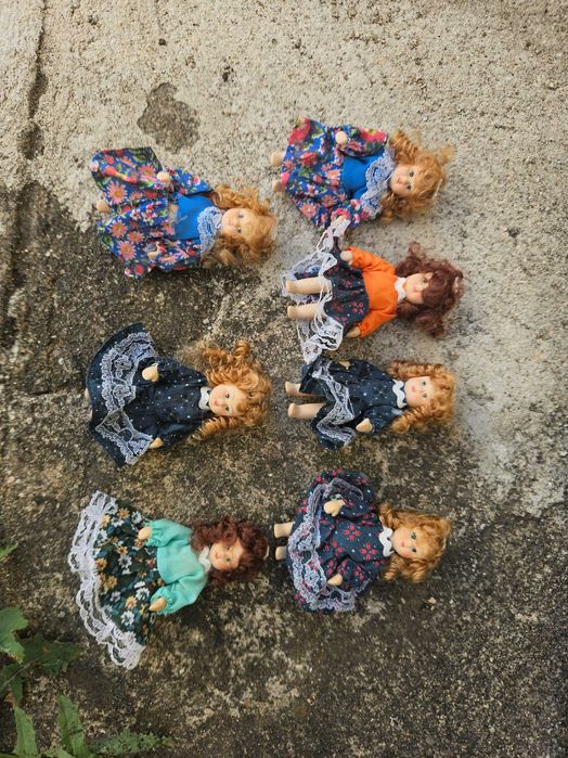 Bonecas Porcelana, lote de 5 10cm