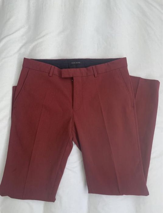 Жіночі брюки винного кольору