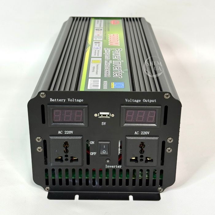 Преобразователь тока ЧИСТЫЙ СИНУС 12-220/9000W. Инвертор. ДЛЯ ДОМА