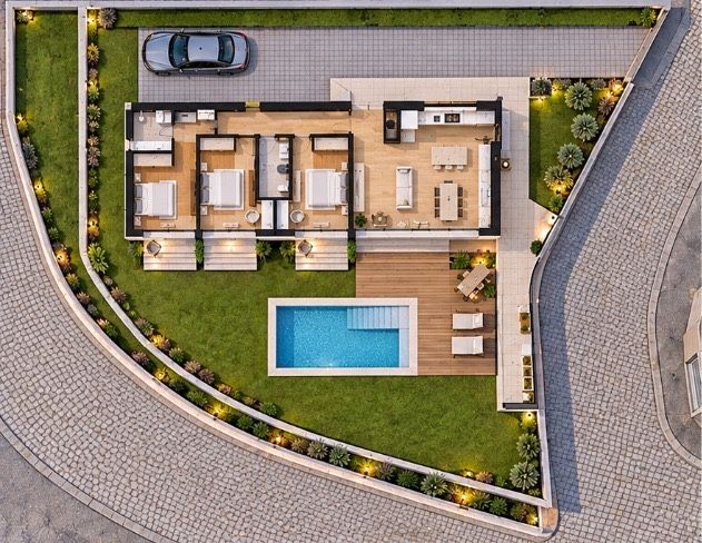 Terreno 550 m2  c/projecto