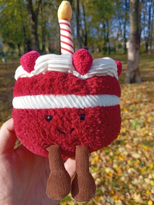 Jellycat Amuseables Cheri Cake оригінал (Колекційний тортик)