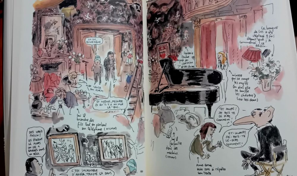 BD Feuille de Chou, journal d'un tournage, Mathieu Sapin, Gainsbourg
