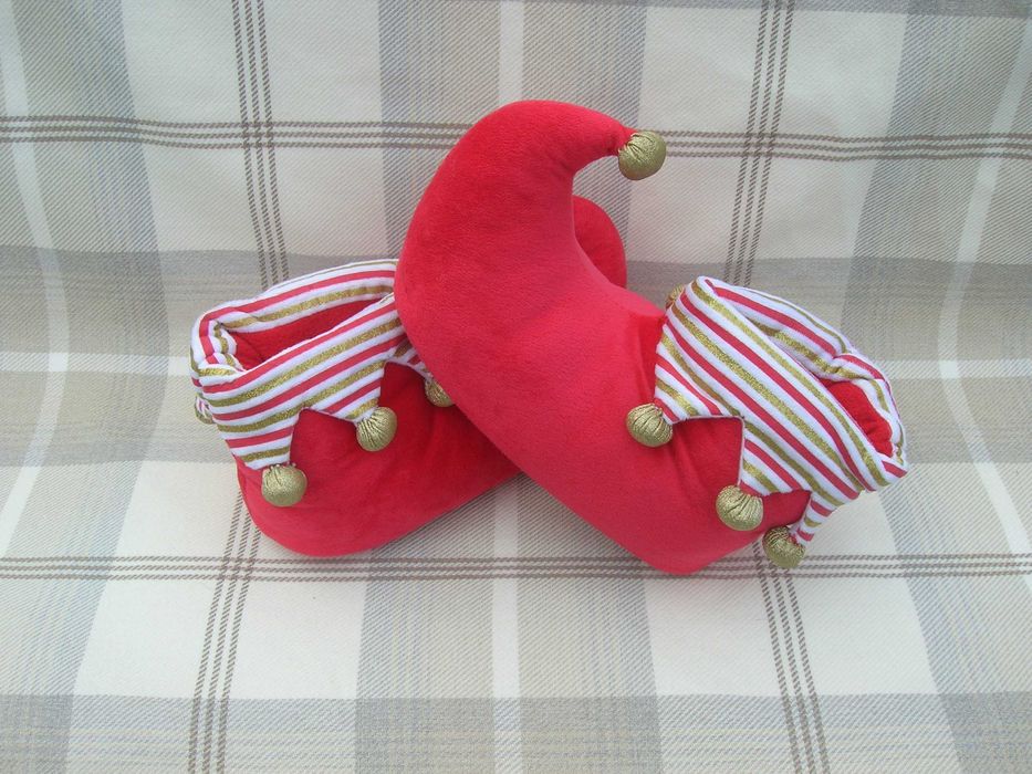 Домашні капці скоморох-клоун-гном-ельф Розмір L Підошва 27см